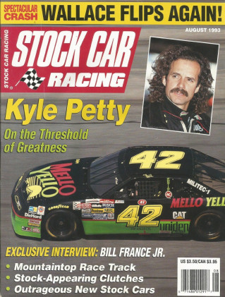STOCK CAR RACING 1993 AUG - Kyle Petty,Wallace Flip,Hutchins,Nacewicz, Carelli